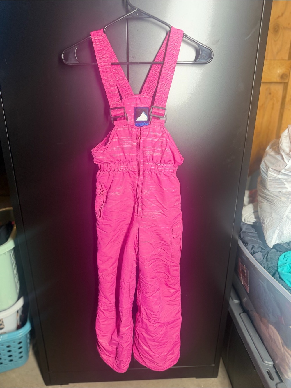 Iceberg Bright Pink Girls' Snow Overalls